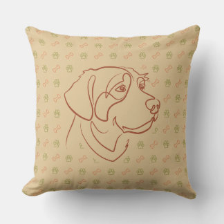 Coussin Motif Golden Retriever