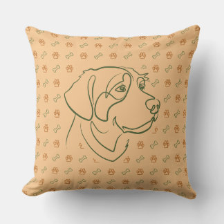 Coussin Motif Golden Retriever