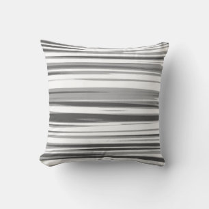 Coussin Motif Gris Blanc