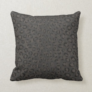 Coussin Motif gris-foncé chic moderne d'impression de