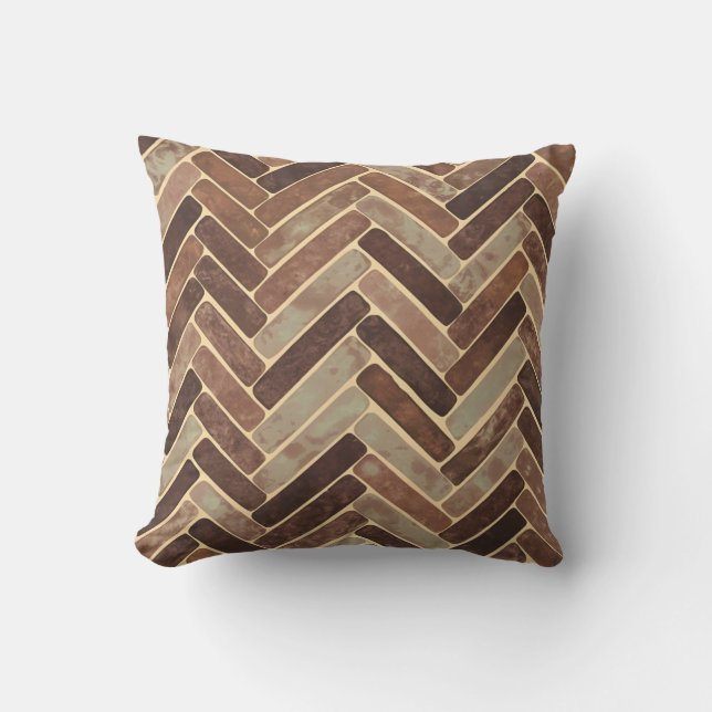 Coussin Motif Herringbone texturé (Recto)