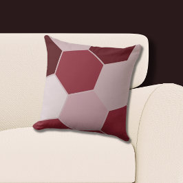 Coussin Motif Hexagon géométrique rose