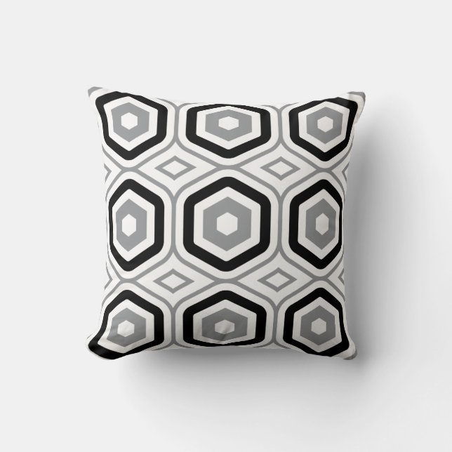 Coussin Motif hexagonal (Recto)