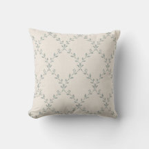 Motif imprimé en bloc de treillis floral sauge att