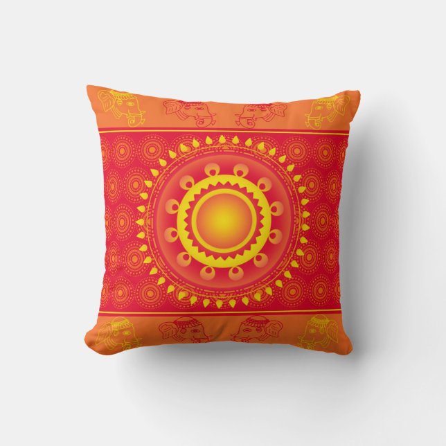Coussin Motif indien (Recto)