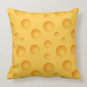 Coussin Motif jaune de fromage