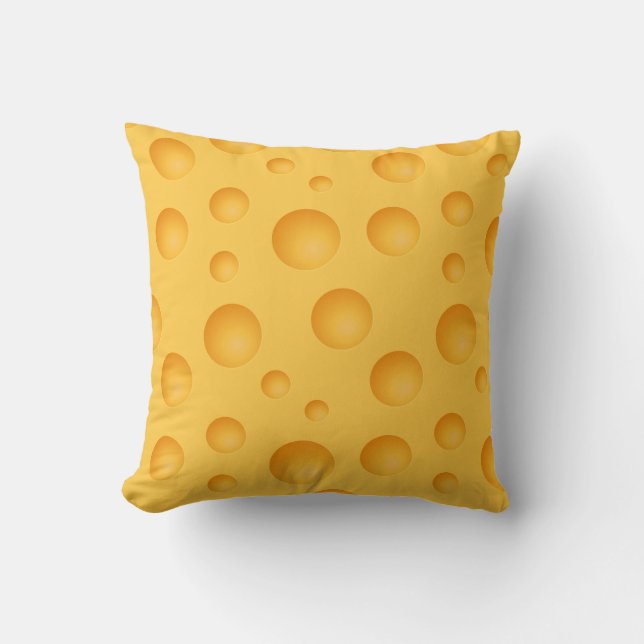 Coussin Motif jaune de fromage (Recto)