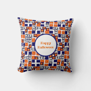 Coussin motif ludique sur le thème de l'Halloween
