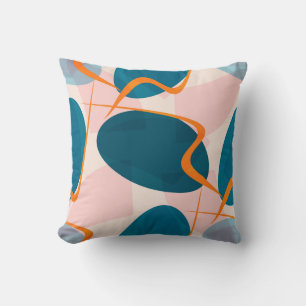 Coussin Motif lumineux sans couture de formes abstraites e