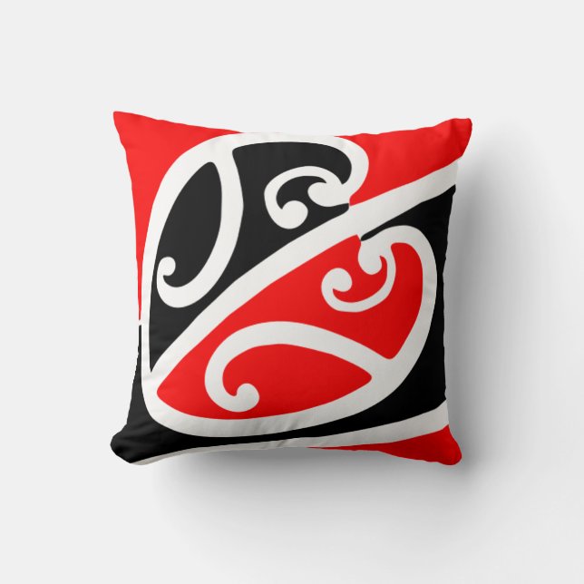 Coussin Motif maori 2 de Kowhaiwhai (Recto)