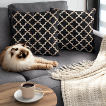 Motif marocain Noir & Or