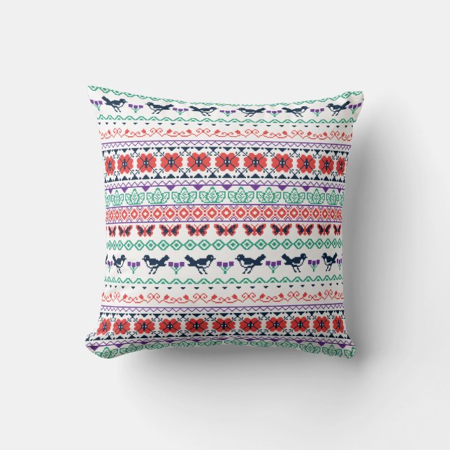 Coussin Motif mexicain de Frida Kahlo | (Recto)