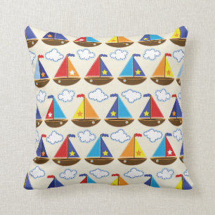 Coussin Motif mignon 2 de voilier