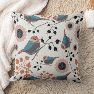 Coussin Motif mignon aux poulets