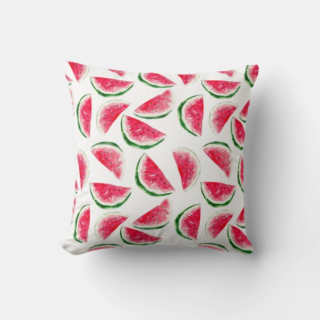 Coussin Motif mignon d'ananas et de pastèque (Recto)