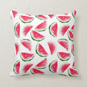 Coussin Motif mignon d'ananas et de pastèque