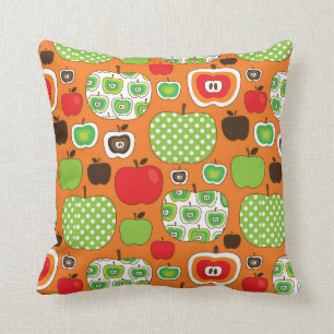 Coussin Motif mignon d'illustration de pomme