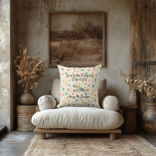 Coussin Motif minimaliste personnalisé de la skyline de Lo