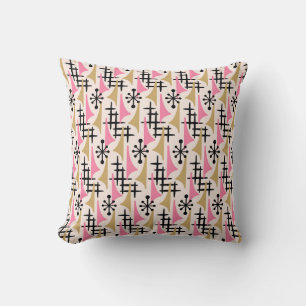 Coussin Motif moderne du milieu du siècle de l'âge atomiqu