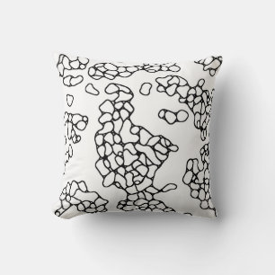 Coussin Motif moderne noir et blanc