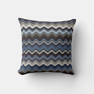Coussin Motif multicouleur Wavy