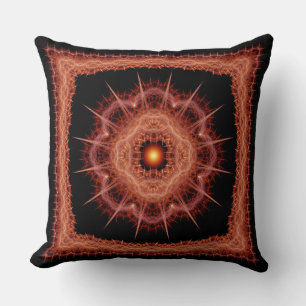 Coussin Motif mystique fractal piquant