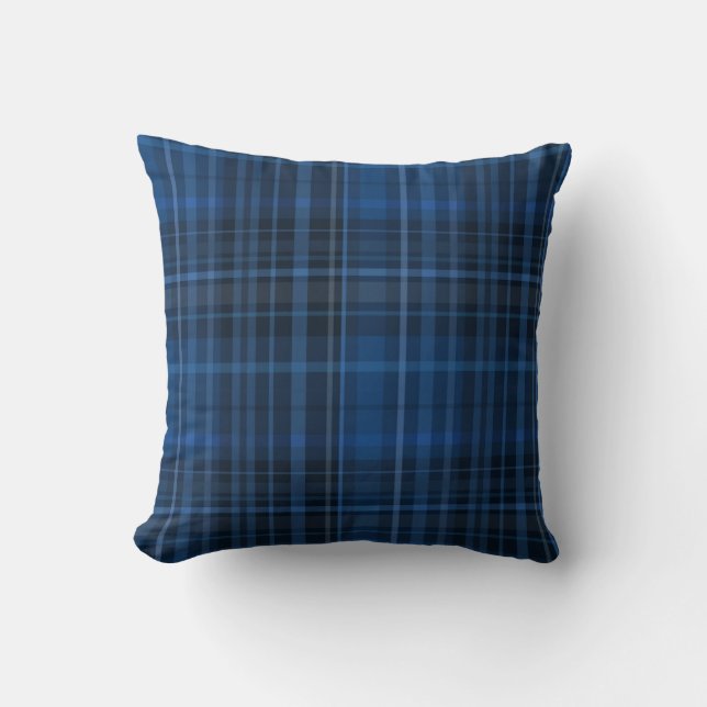 Coussin Motif noir bleu (Recto)
