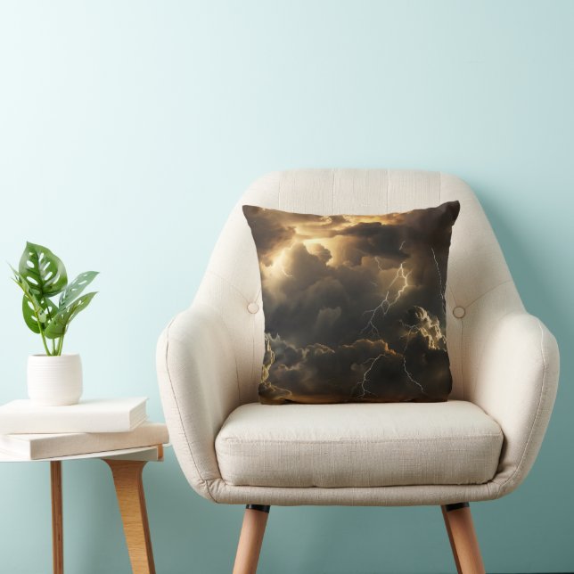 Coussin Motif nuages d'orage (Chaise)