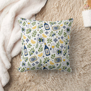 Coussin Motif olivier méditerranéen de campagne française