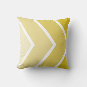 Coussin Motif Ombré jaune Chevron Stripes