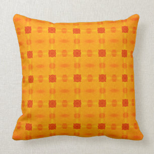 Coussin Motif orange Abstrait