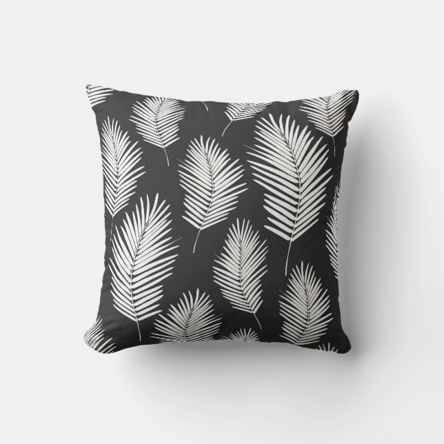 Coussin Motif Palm Leafs (Recto)