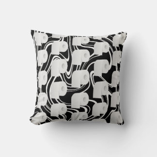 Coussin Motif papier toilette