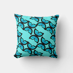 Coussin Motif Papillon Bleu