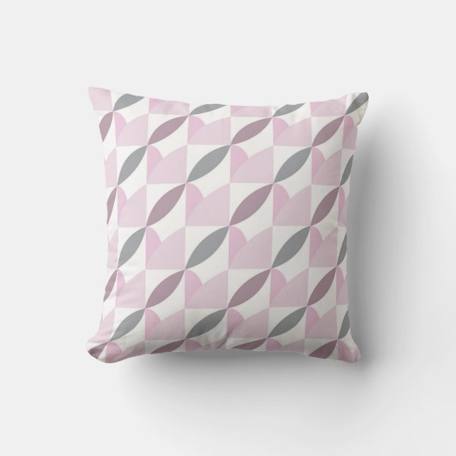 Coussin motif pastel géométrique (Recto)