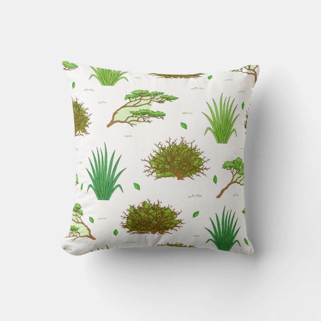 Coussin Motif paysager de la Savanna africaine (Recto)