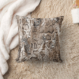 Coussin Motif Peau de Serpent 