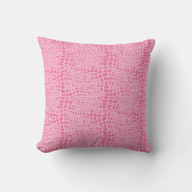 Coussin Motif Peau rose Faux Snake (Recto)