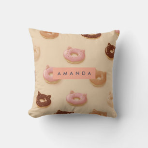 Coussin Motif personnalisé pour les sourcils de chaton