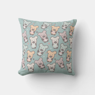 Coussin Motif pour enfants ours et beignes
