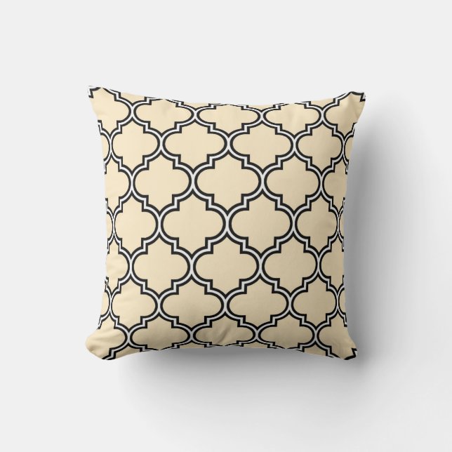 Coussin Motif Quatrefoil (Recto)