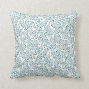 Coussin Motif rayé décoratif de feuille