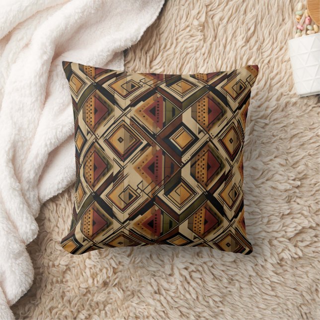 Coussin Motif rayé rustique du Sud-Ouest (1) (Couverture)