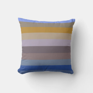 Coussin Motif rayure rétro de récolte