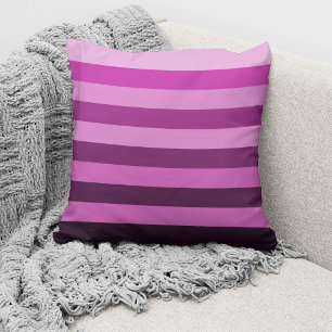 Coussin Motif Rayures Roses Moderne