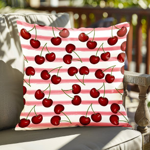 Coussin Motif Red Cherries été