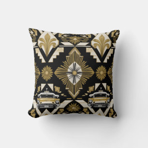 Coussin motif rétro
