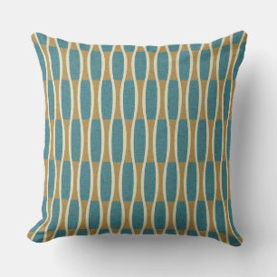 Coussin Motif rétro Mid-Century Moderne