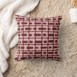 Coussin Motif rose bordeaux Abstrait simple