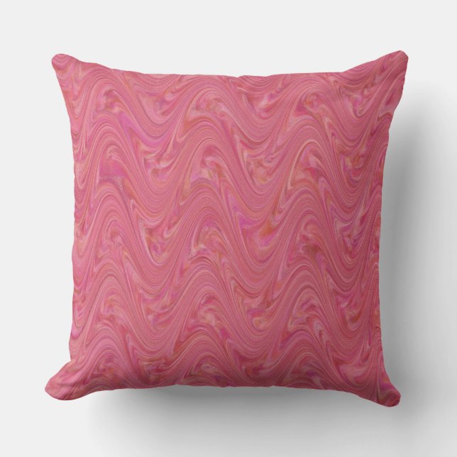 Coussin Motif rose marbling (Recto)